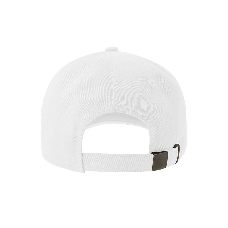 Бейсболка DAD HAT-S 6 клиньев металлическая застежка белый - фото 9