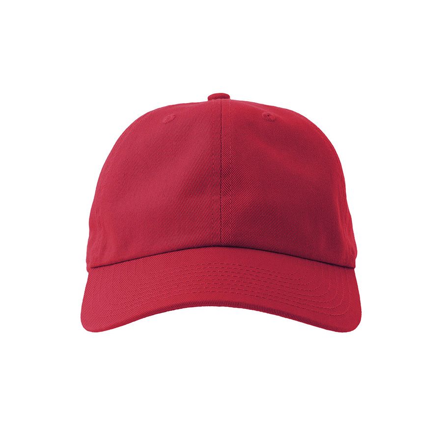 Бейсболка DAD HAT-S 6 клиньев металлическая застежка красный - фото 9
