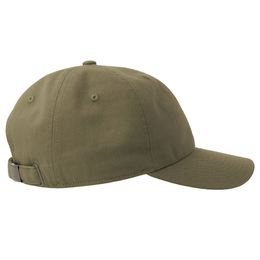 Бейсболка DAD HAT-S 6 клиньев металлическая застежка оливковый - фото 7
