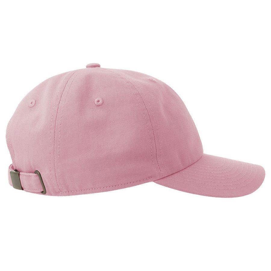 Бейсболка DAD HAT-S 6 клиньев металлическая застежка розовый - фото 7