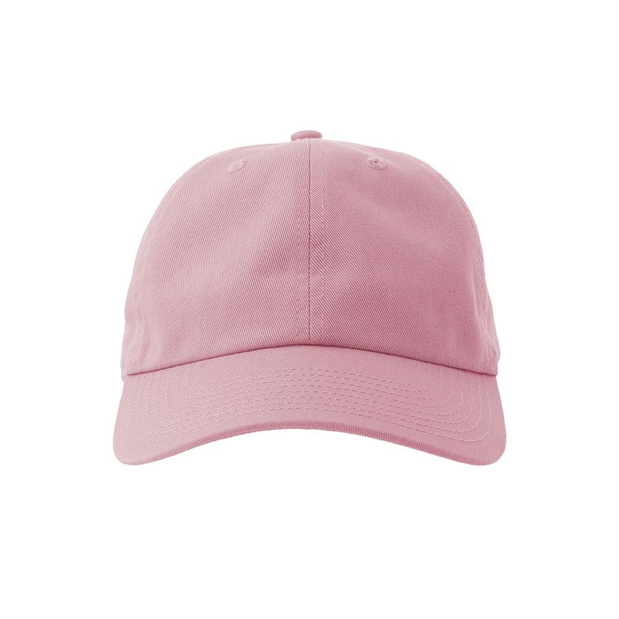 Бейсболка DAD HAT-S 6 клиньев металлическая застежка розовый - фото 8