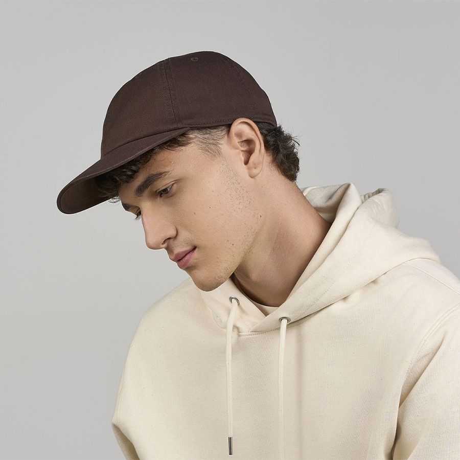 Бейсболка DAD HAT-S 6 клиньев металлическая застежка бежевый - фото 6