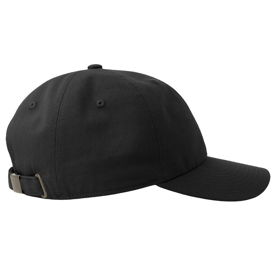Бейсболка DAD HAT-S 6 клиньев металлическая застежка черный - фото 7