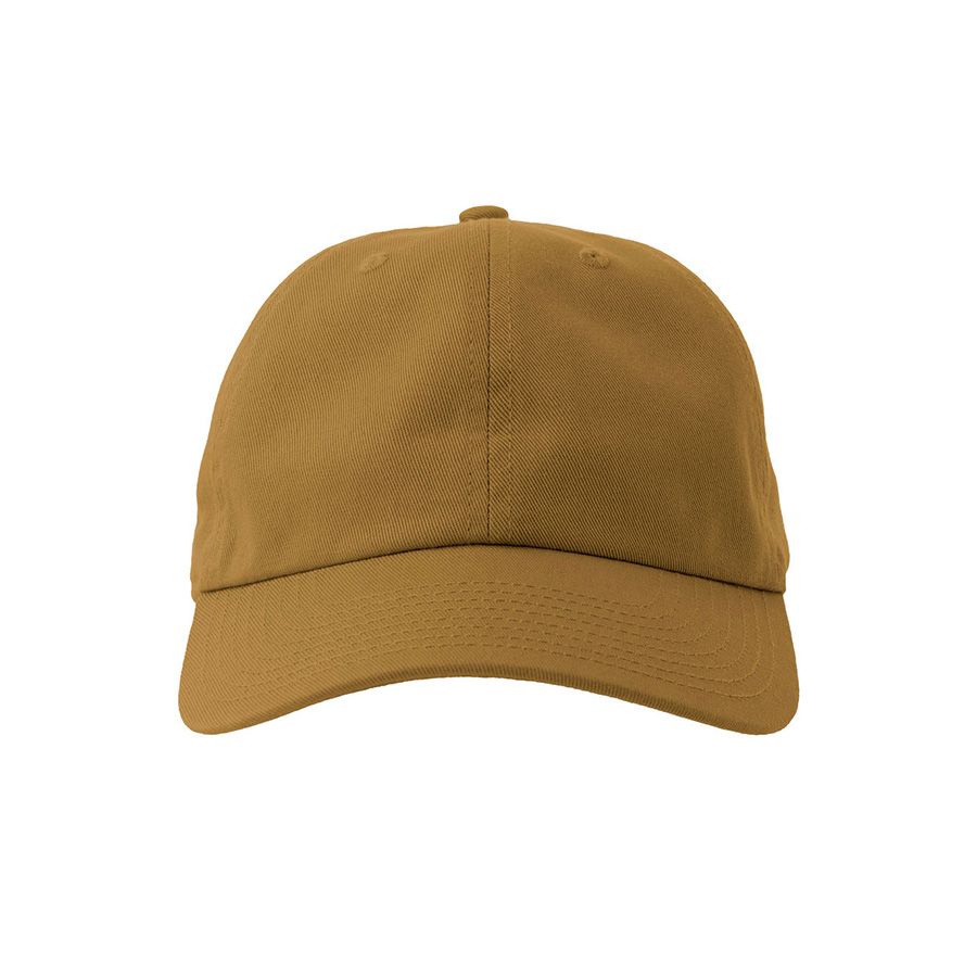 Бейсболка DAD HAT-S 6 клиньев металлическая застежка горчичный - фото 8