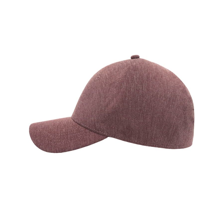 Бейсболка UNI-CAP PIQUET без панелей и швов без застежки бордовый L_XL - фото 3