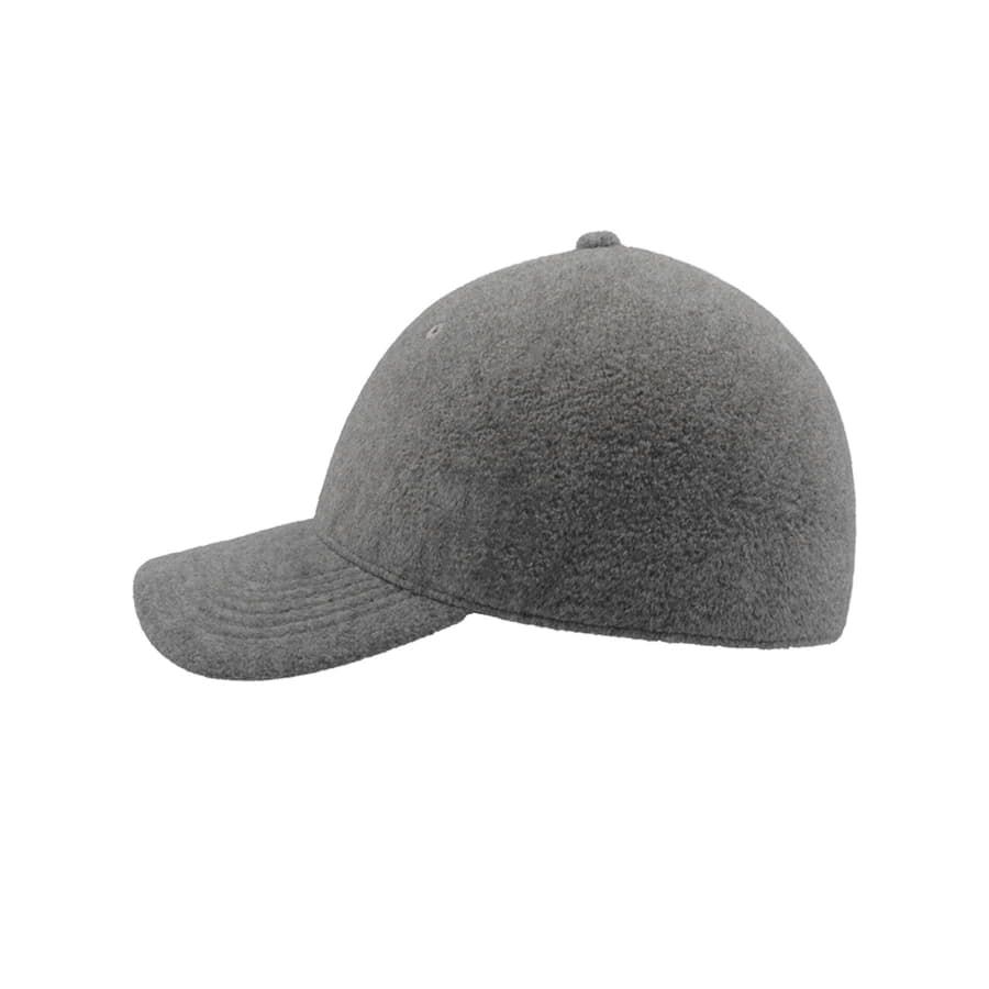 Бейсболка UNI-CAP POLARFLEECE без панелей и швов без застежки серый - фото 3