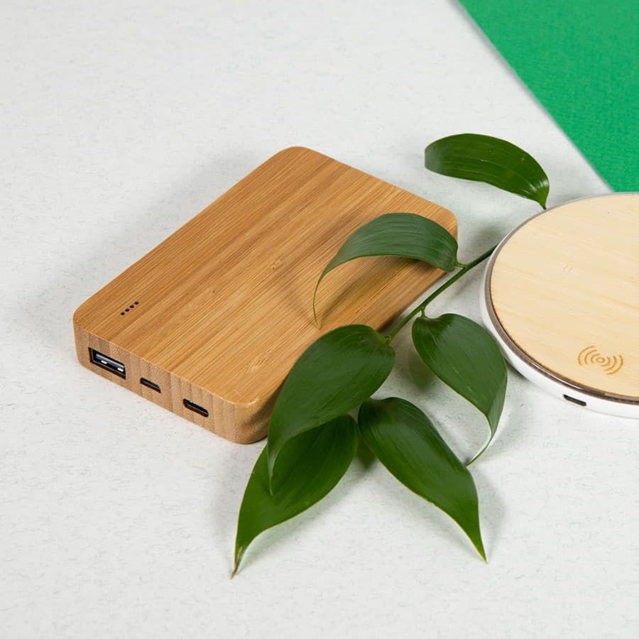 Универсальный аккумулятор BMB POWER 5 5000 mAh бамбук натуральный - фото 4