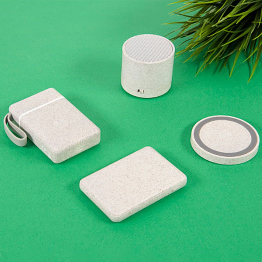 Универсальный аккумулятор WHEAT POWER 5 5000 mAh пластик с пшеничным волокном натуральный - фото 6