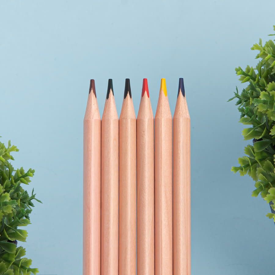 Цветные карандаши KINDERLINE small 6 цветов бежевый - фото 5