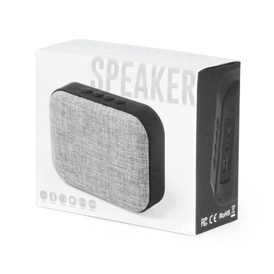 Bluetooth колонка FABRIC прямоугольная черный серый - фото 2