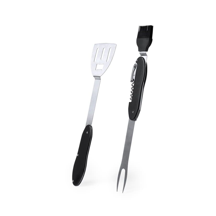 Мультиинструмент для барбекю, пластик, сталь, силикон, 8,8 x 27 x 2,2 cm, черный - фото 2