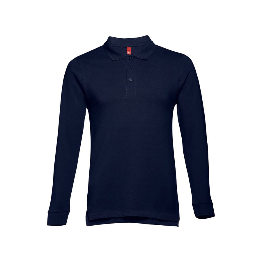 Рубашка-поло мужская BERN 210 с длинным рукавом бордовый 2XL - фото 13