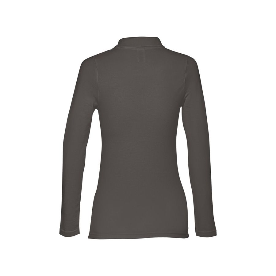 Рубашка-поло женская BERN WOMEN 210 с длинным рукавом серый XL - фото 4