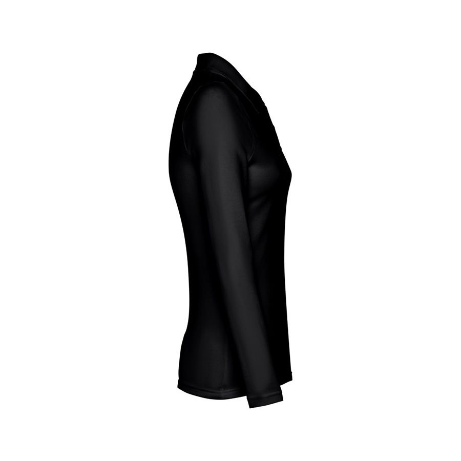 Рубашка-поло женская BERN WOMEN 210 с длинным рукавом серый 2XL - фото 7