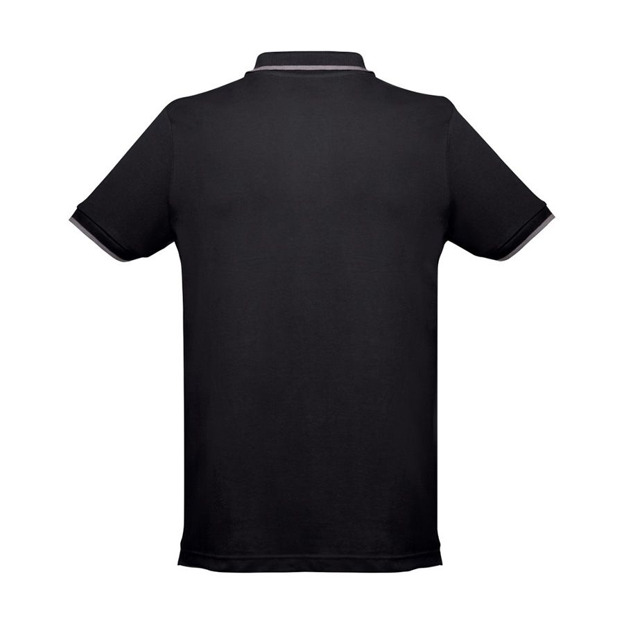 Рубашка-поло мужская SPECTRUM короткий рукав 195 серый меланж белый L - фото 6