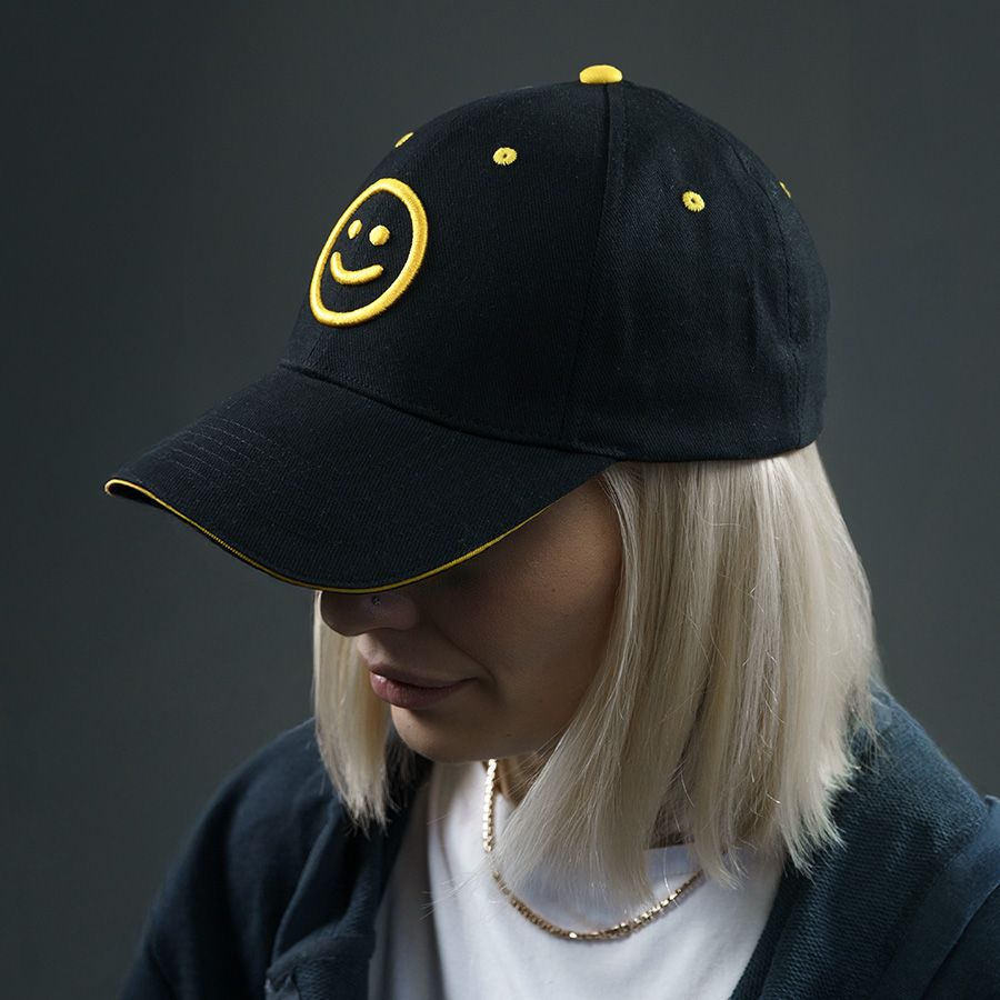 Образец бейсболка CUSTOM MERCH 6 клиньев металлическая застёжка с логотипом черный 58 см - фото 2