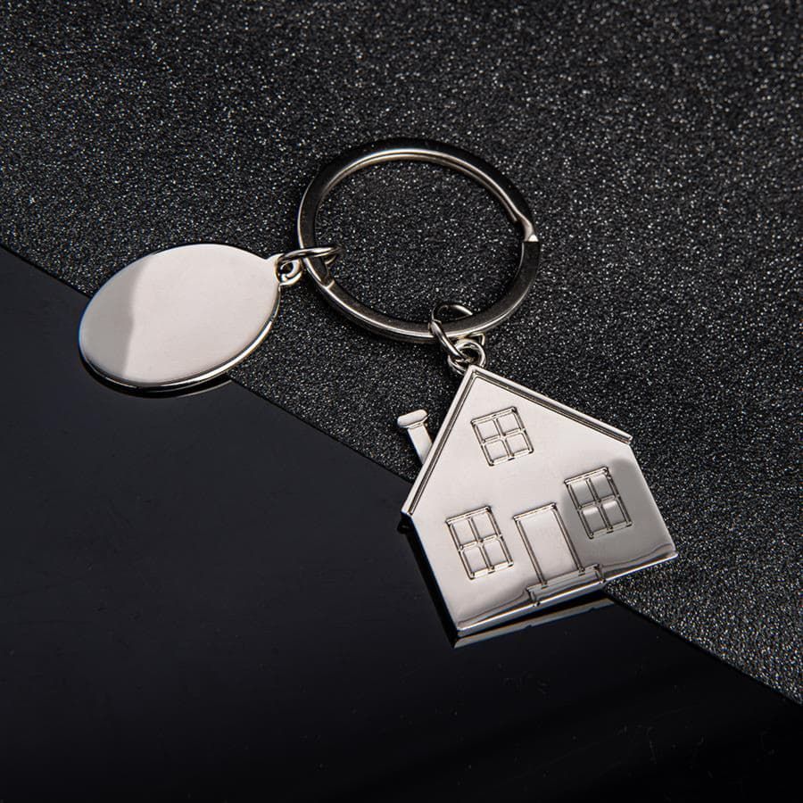 Брелок SILV HOME; 3,97 x 3,3 x 0,3 см; металл серебристый - фото 5