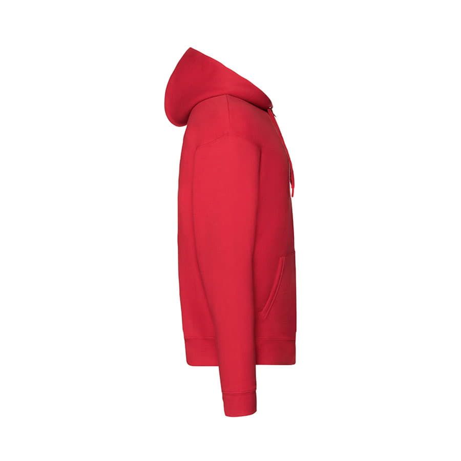 Толстовка с начесом PREMIUM HOODED SWEAT JACKET 280 красный 2XL - фото 4