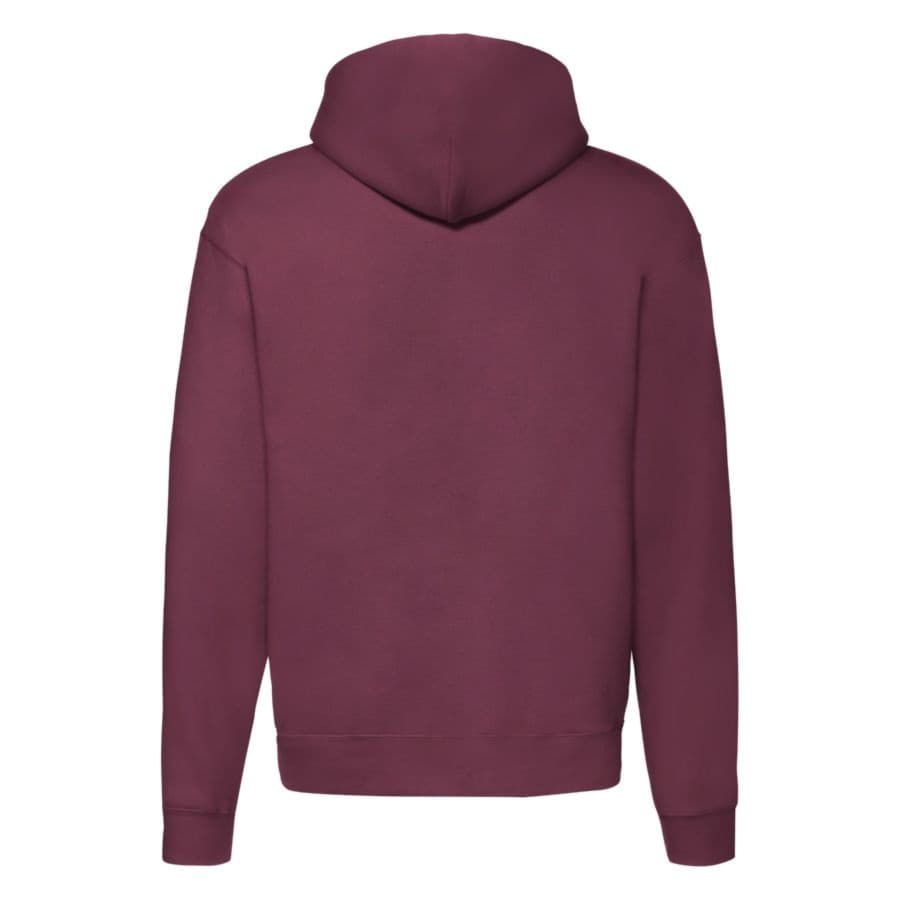 Толстовка с начесом PREMIUM HOODED SWEAT JACKET 280 бордовый S - фото 2