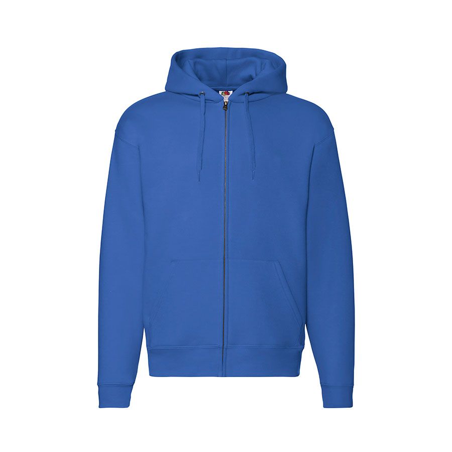 Толстовка с начесом PREMIUM HOODED SWEAT JACKET 280 синий M - фото 1