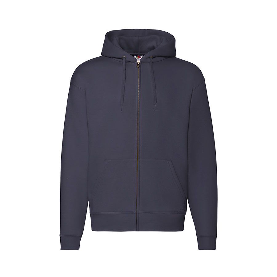 Толстовка с начесом PREMIUM HOODED SWEAT JACKET 280 глубокий темно-синий L - фото 1