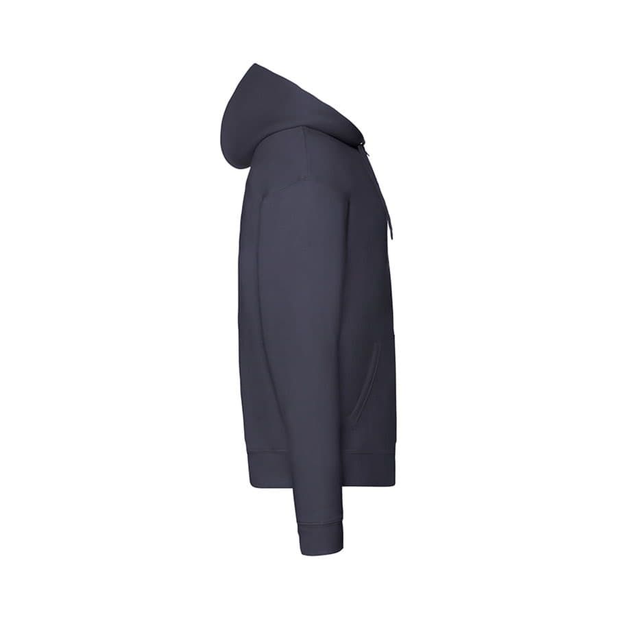 Толстовка с начесом PREMIUM HOODED SWEAT JACKET 280 глубокий темно-синий L - фото 4