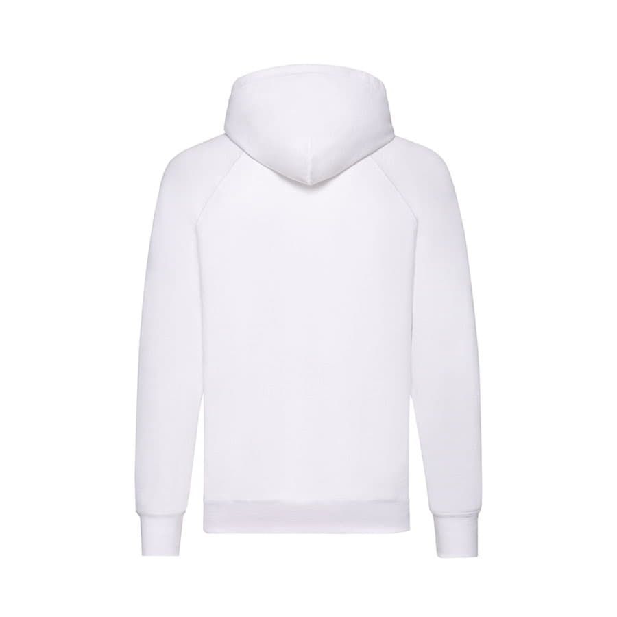Толстовка без начеса LIGHTWEIGHT HOODED SWEAT 240 белый XL - фото 6