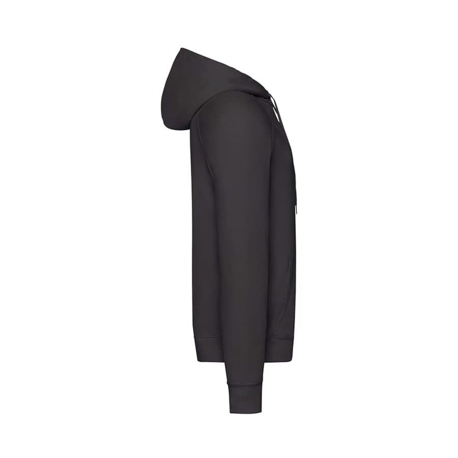 Толстовка без начеса LIGHTWEIGHT HOODED SWEAT 240 черный XL - фото 5