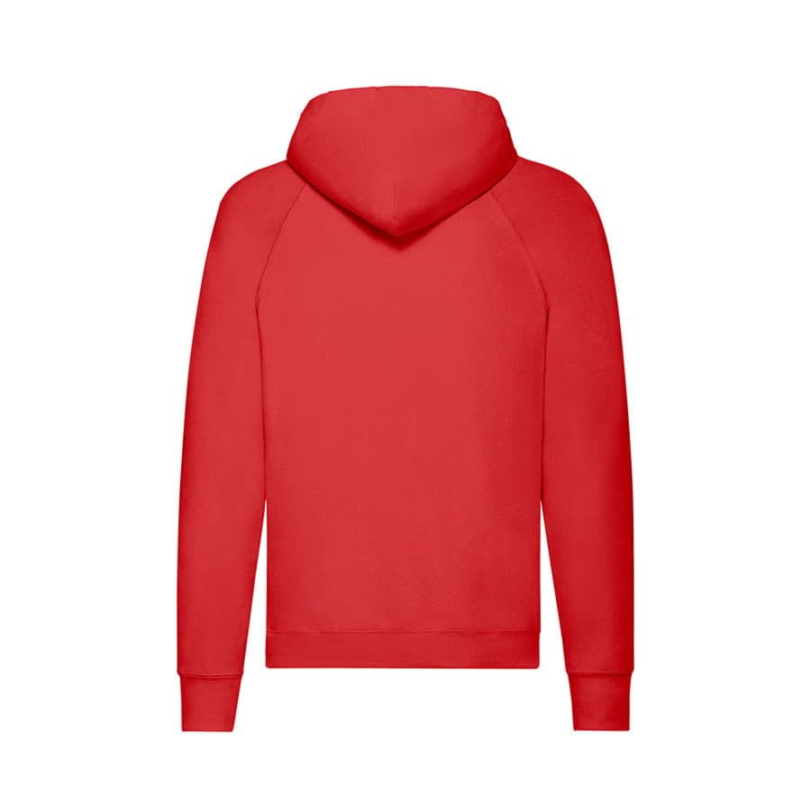Толстовка без начеса LIGHTWEIGHT HOODED SWEAT 240 красный L - фото 6