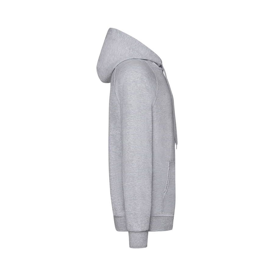 Толстовка без начеса LIGHTWEIGHT HOODED SWEAT 240 серый меланж S - фото 5