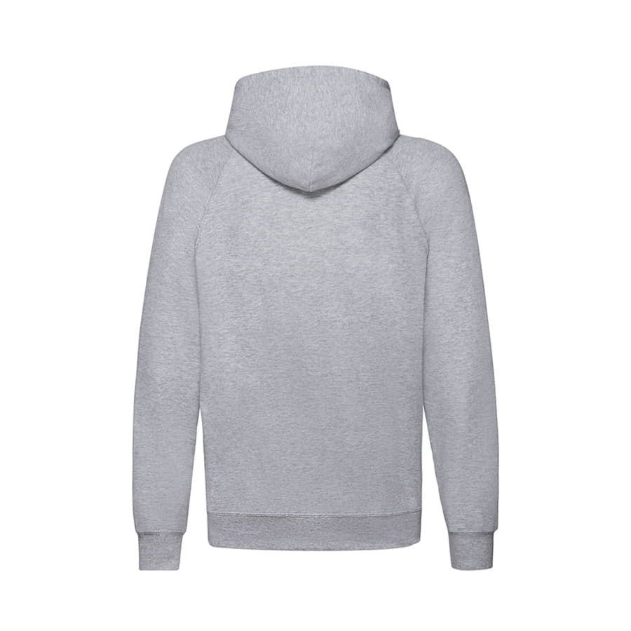 Толстовка без начеса LIGHTWEIGHT HOODED SWEAT 240 серый меланж M - фото 6
