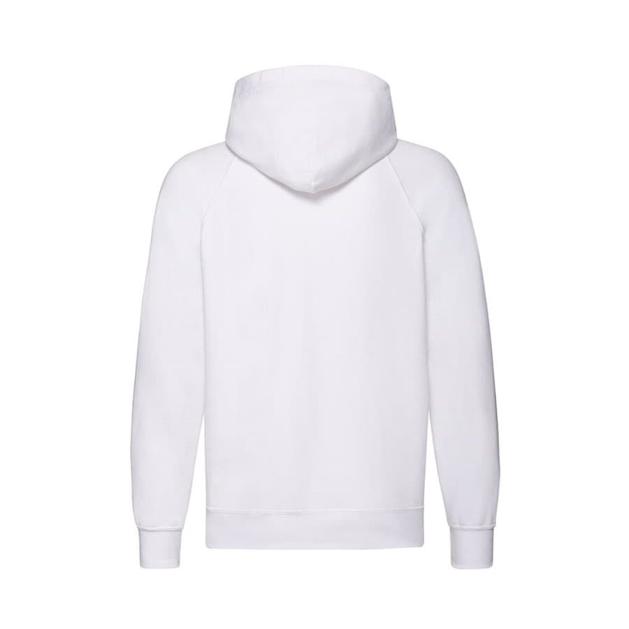 Толстовка без начеса LIGHTWEIGHT HOODED SWEAT JACKET 240 белый L - фото 3