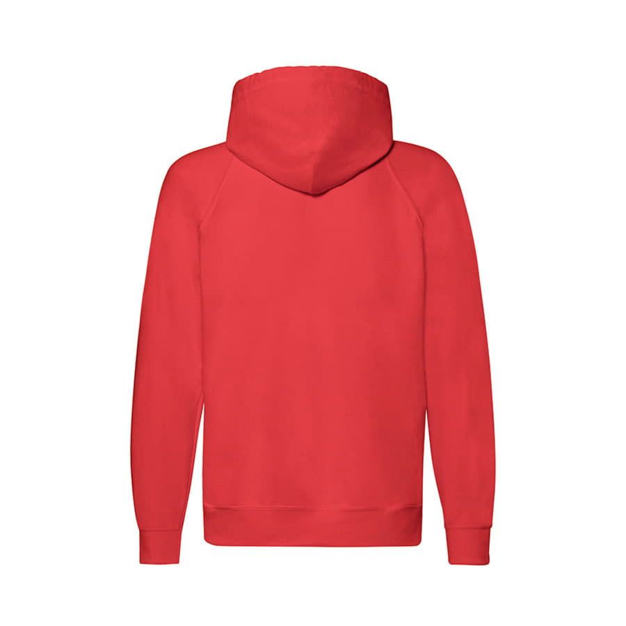 Толстовка без начеса LIGHTWEIGHT HOODED SWEAT JACKET 240 красный XL - фото 3