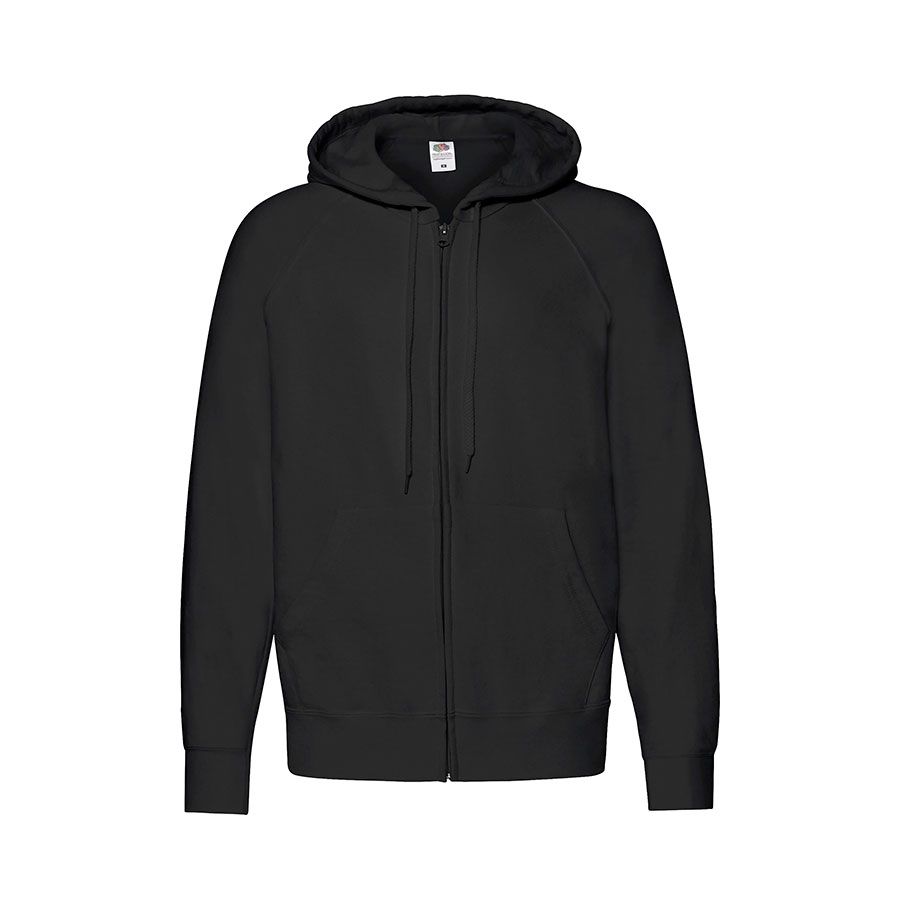 Толстовка без начеса LIGHTWEIGHT HOODED SWEAT JACKET 240 красный L - фото 9