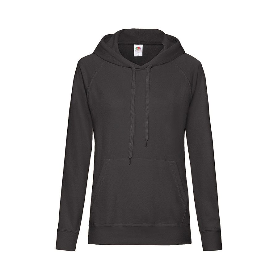 Толстовка женская без начеса LIGHTWEIGH HOODED SWEAT 240 белый XS - фото 6