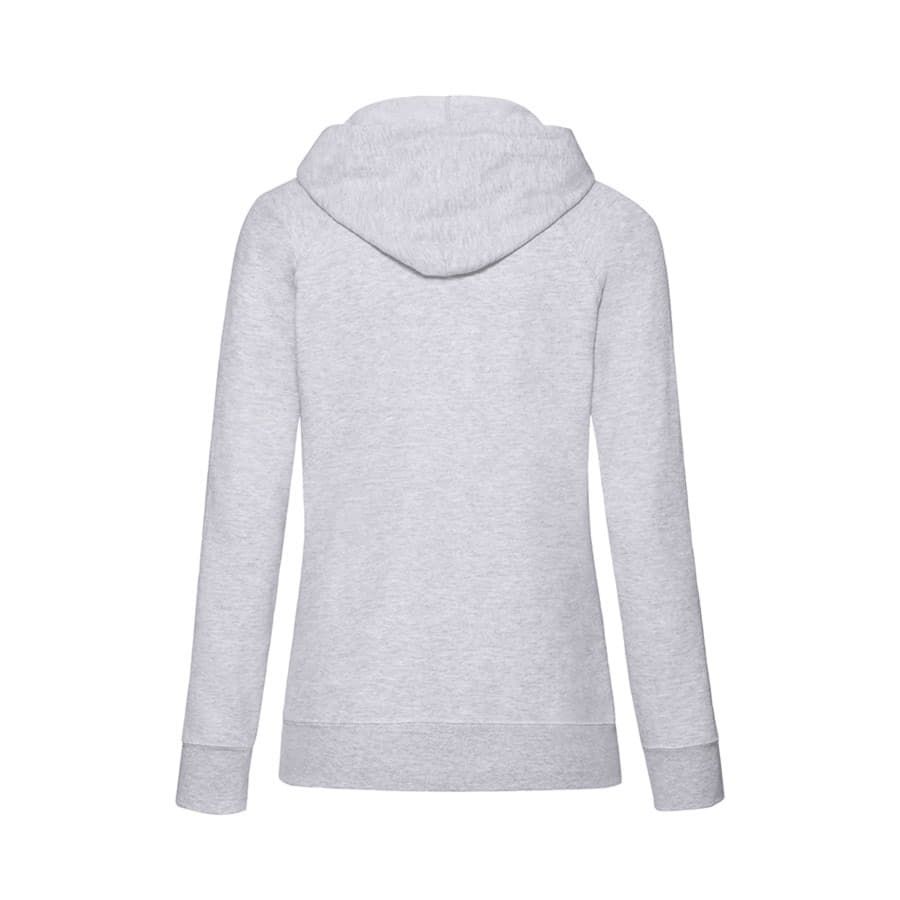Толстовка женская без начеса LIGHTWEIGH HOODED SWEAT 240 серый меланж XS - фото 5