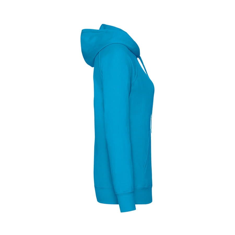 Толстовка женская без начеса LIGHTWEIGH HOODED SWEAT 240 голубой лазурный XL - фото 4