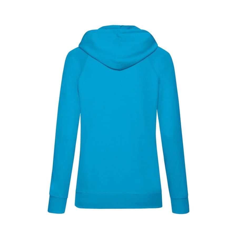 Толстовка женская без начеса LIGHTWEIGH HOODED SWEAT 240 голубой лазурный L - фото 5