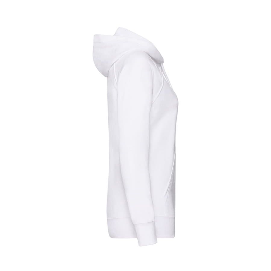 Толстовка женская без начеса LADIES LIGHTWEIGHT HOODED SWEAT 240 белый 2XL - фото 4