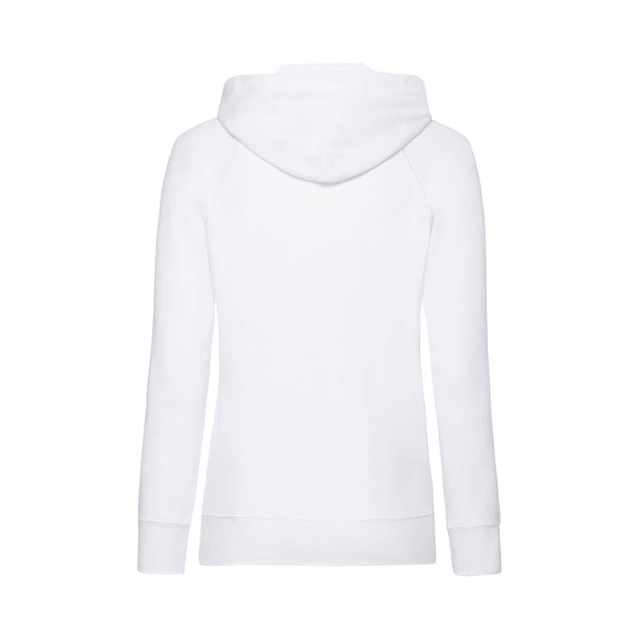 Толстовка женская без начеса LADIES LIGHTWEIGHT HOODED SWEAT 240 белый XL - фото 5