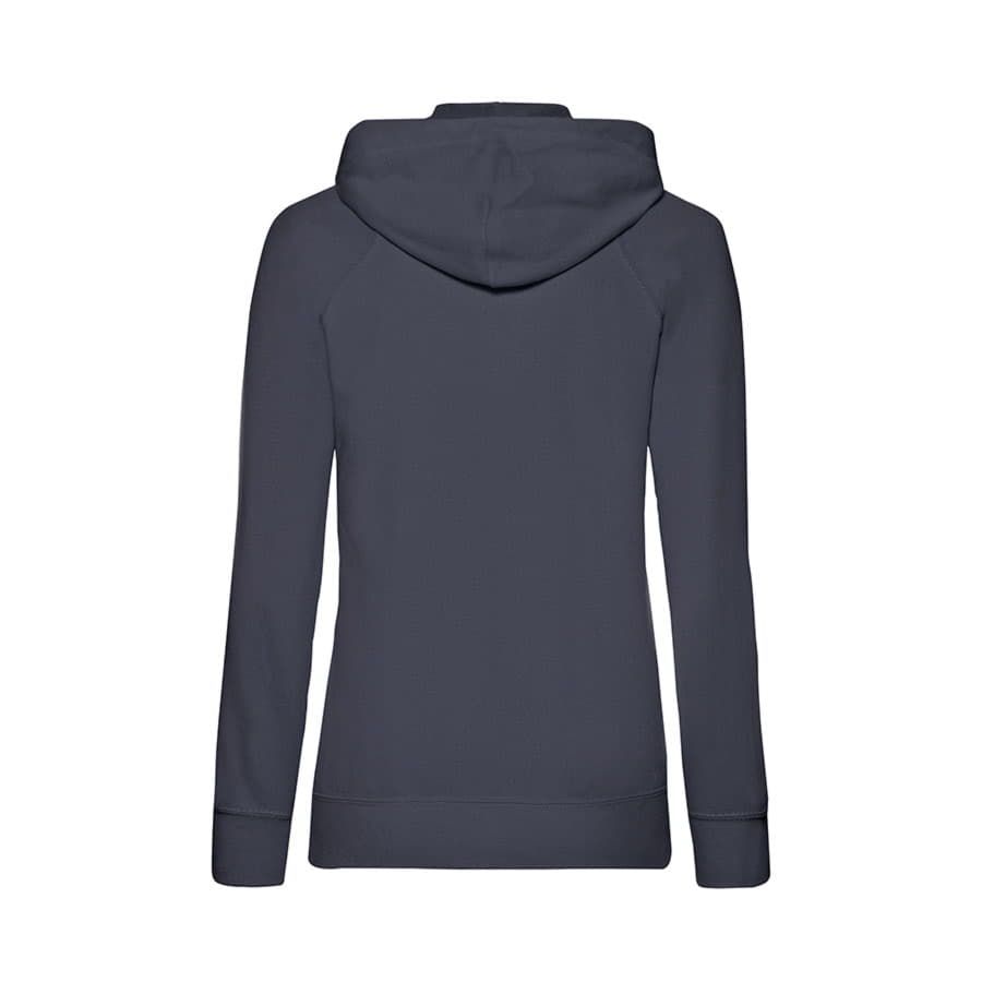 Толстовка женская без начеса LADIES LIGHTWEIGHT HOODED SWEAT 240 черный XL - фото 15