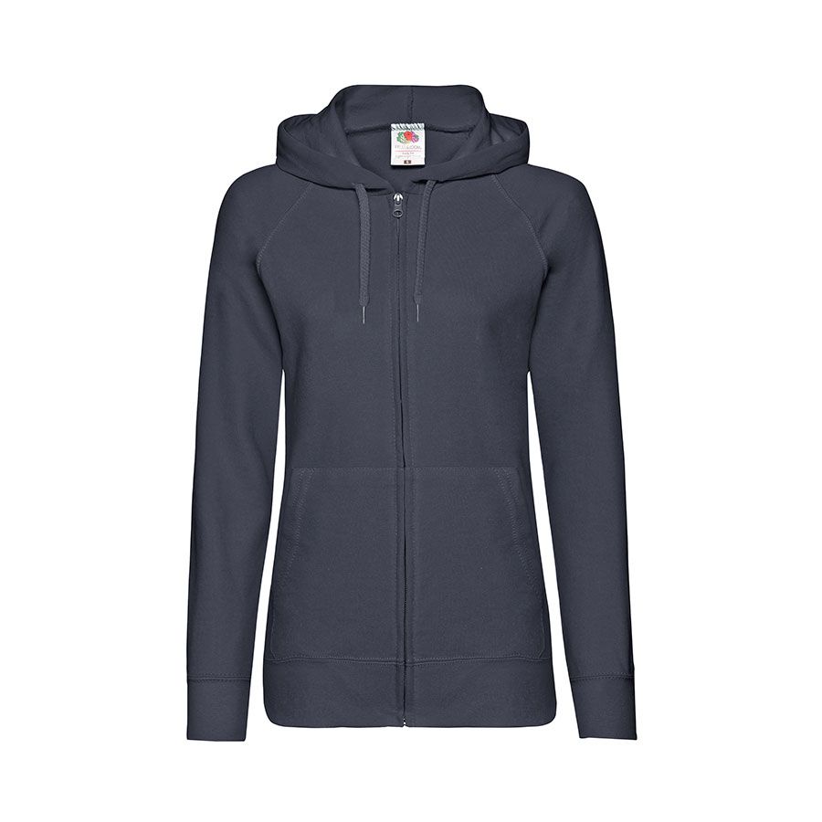 Толстовка женская без начеса LADIES LIGHTWEIGHT HOODED SWEAT 240 ярко-синий S - фото 11