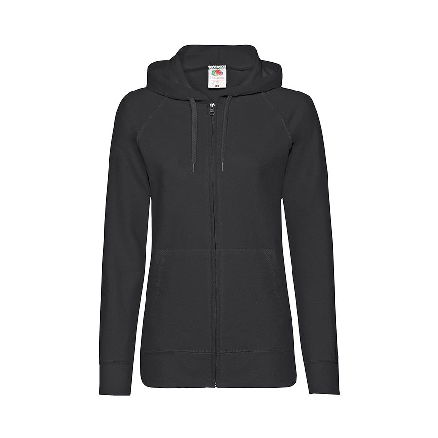 Толстовка женская без начеса LADIES LIGHTWEIGHT HOODED SWEAT 240 серый 2XL - фото 11