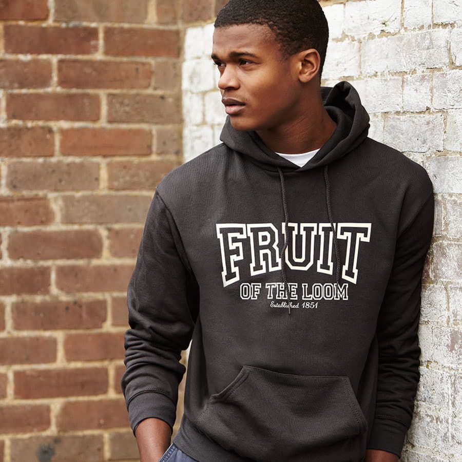 Толстовка с начесом CLASSIC HOODED SWEAT 280 черный S - фото 4