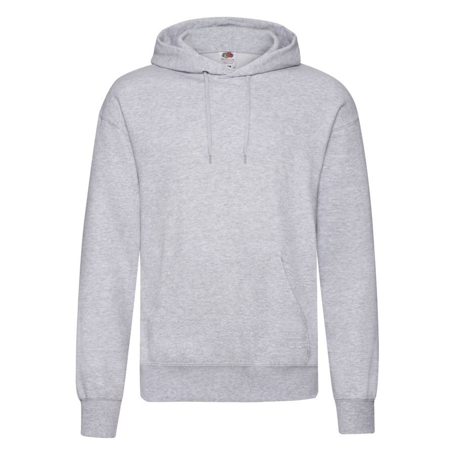 Толстовка с начесом CLASSIC HOODED SWEAT 280 серый меланж S - фото 1