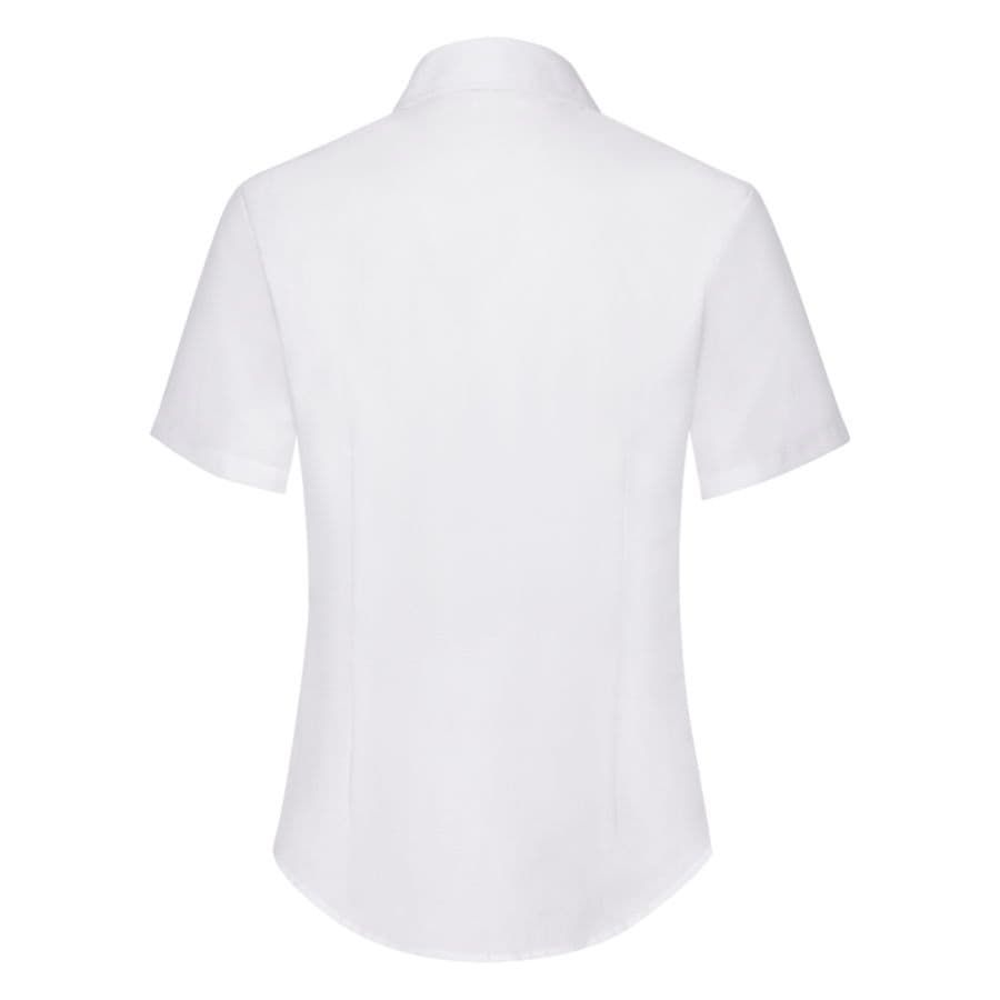 Рубашка женская SHORT SLEEVE OXFORD SHIRT LADY-FIT 130 белый M - фото 2