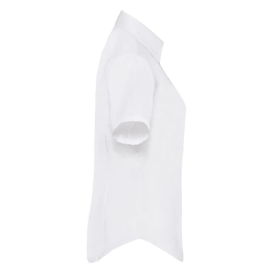 Рубашка женская SHORT SLEEVE OXFORD SHIRT LADY-FIT 130 белый M - фото 3
