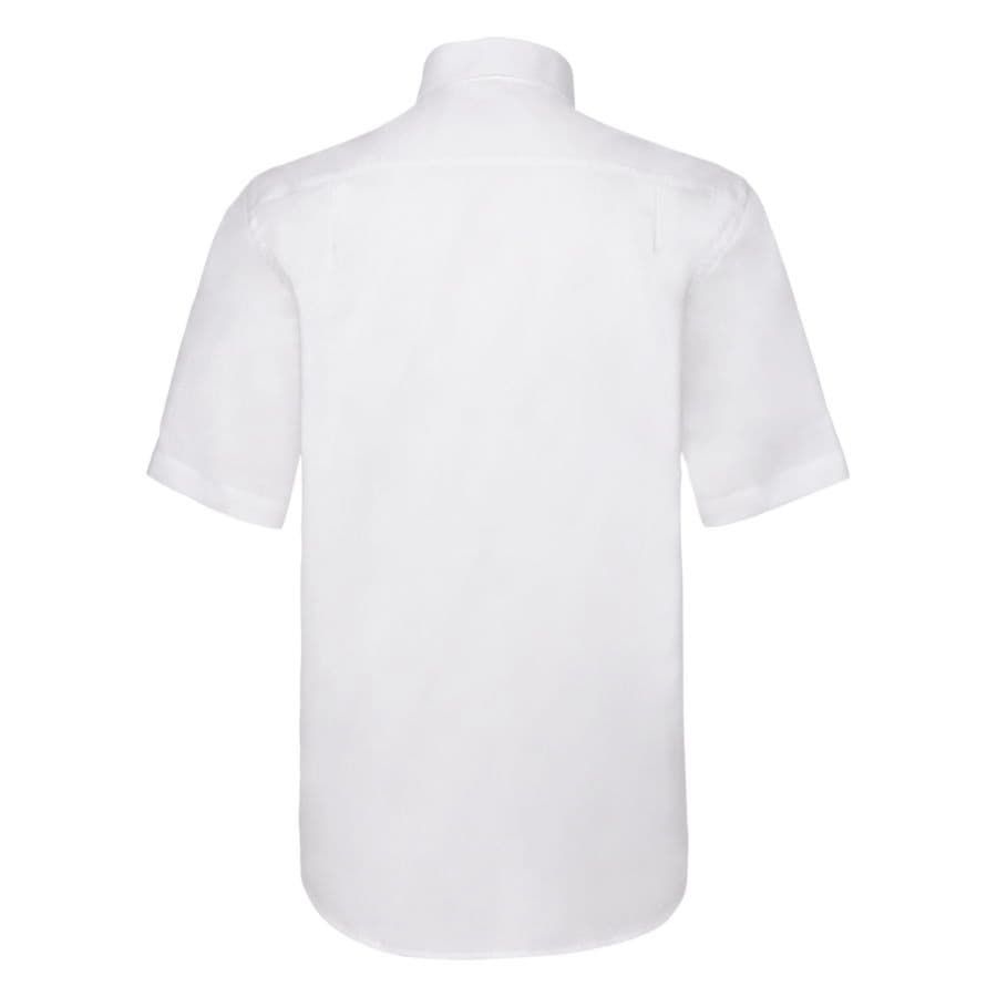 Рубашка мужская SHORT SLEEVE OXFORD SHIRT 130 белый M - фото 2