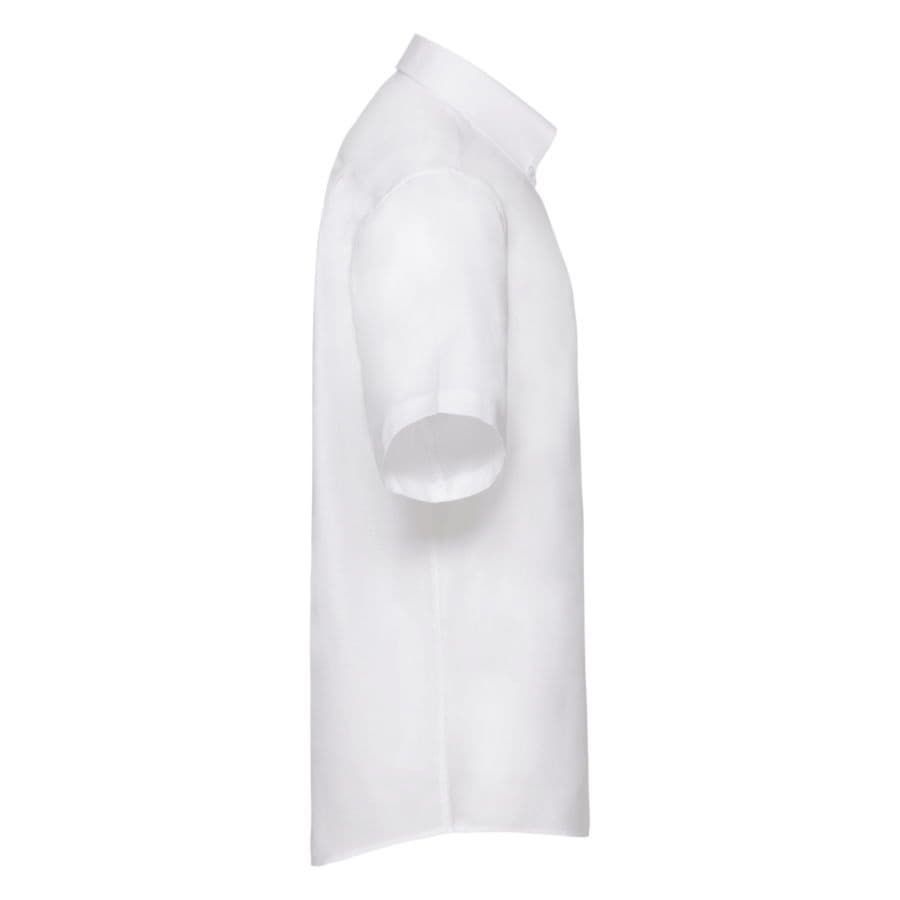 Рубашка мужская SHORT SLEEVE OXFORD SHIRT 130 белый M - фото 3
