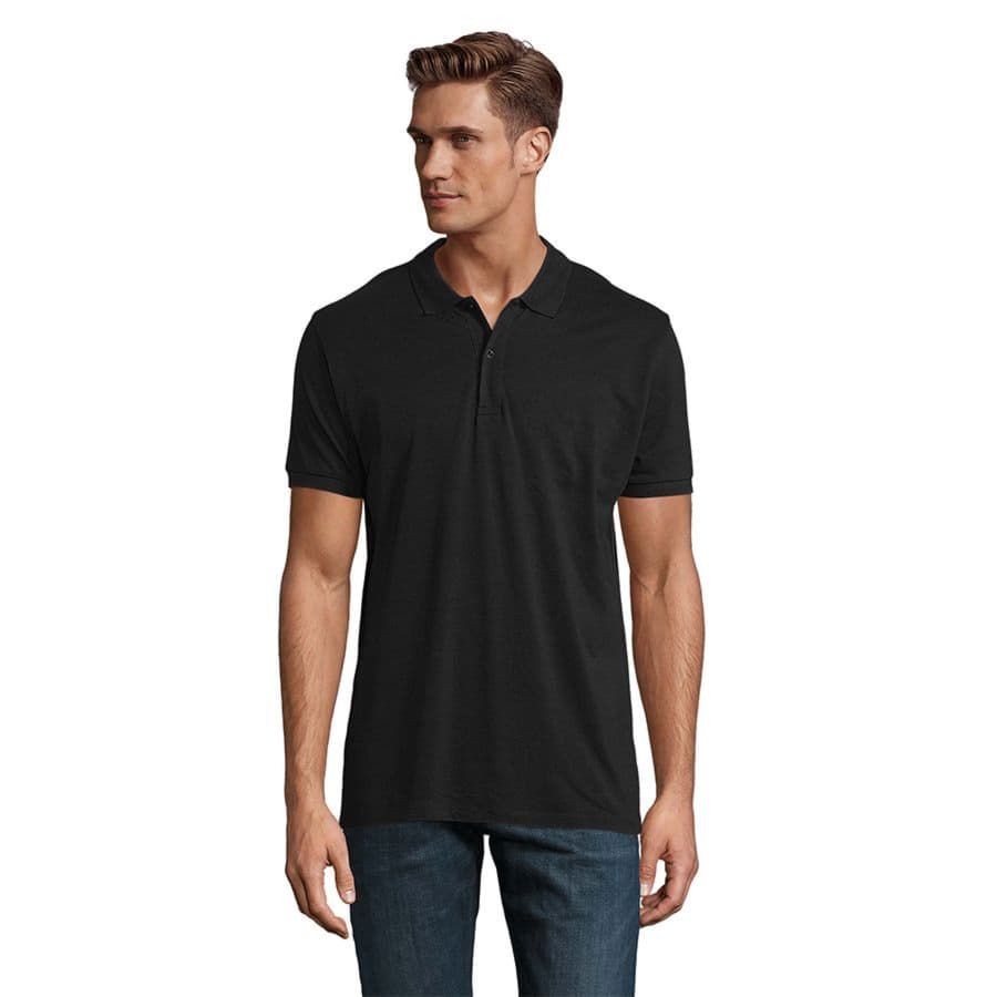 Рубашка поло мужская PLANET MEN 170 из органического хлопка белый 5XL - фото 6
